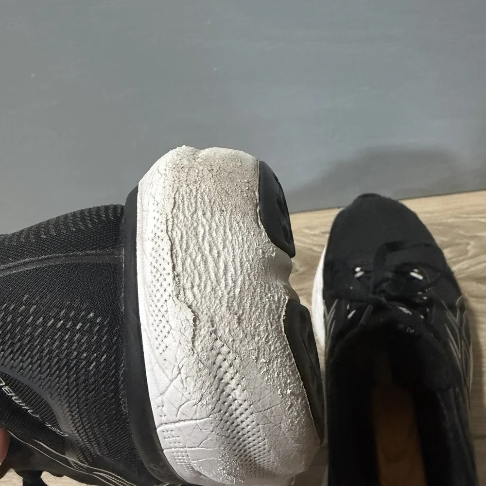 Asics Gel Nimbus 25 Running Shoes Sneaker Mens 9 Black Pure Silver 1011B547-001